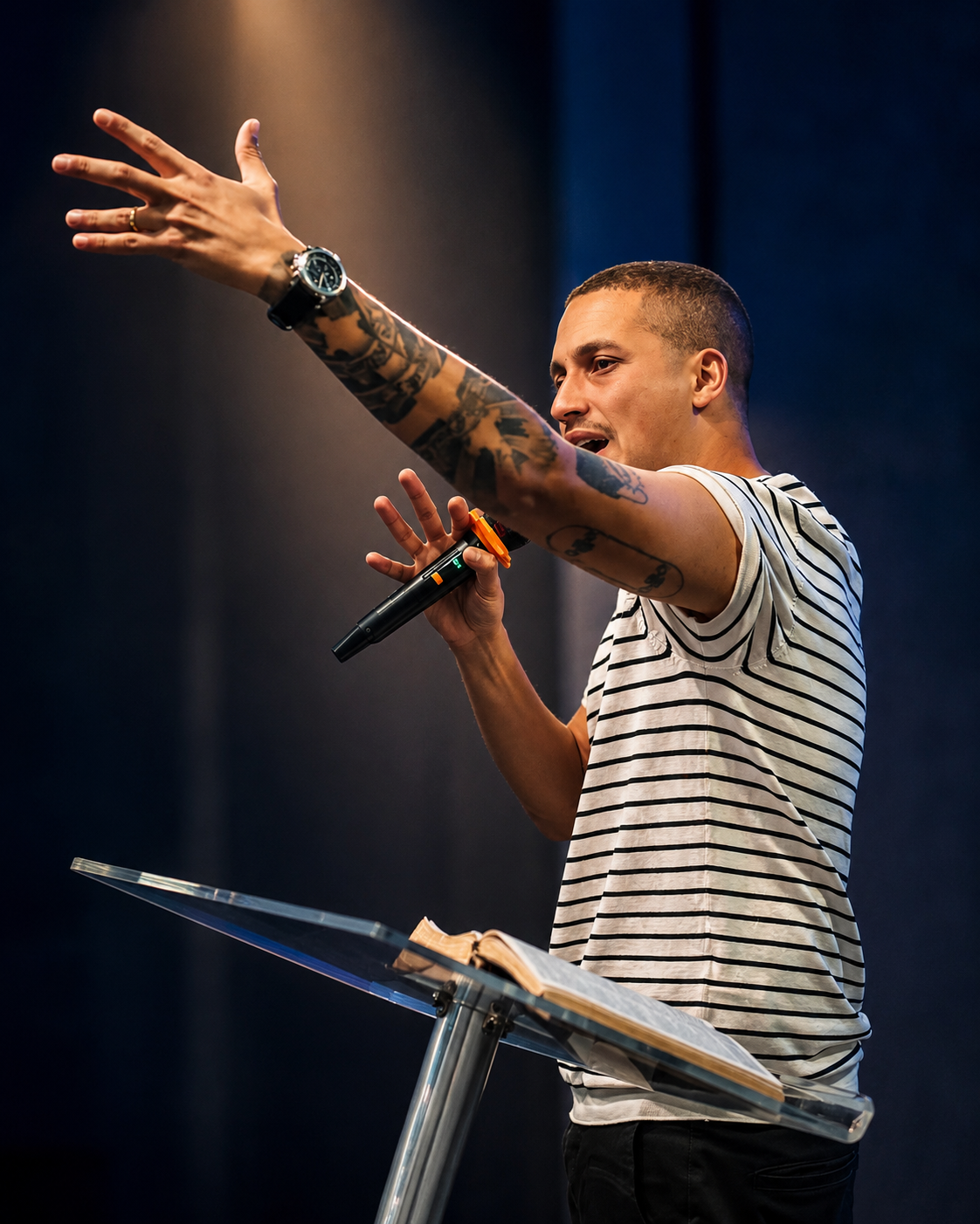 Diogo Patrício pregando